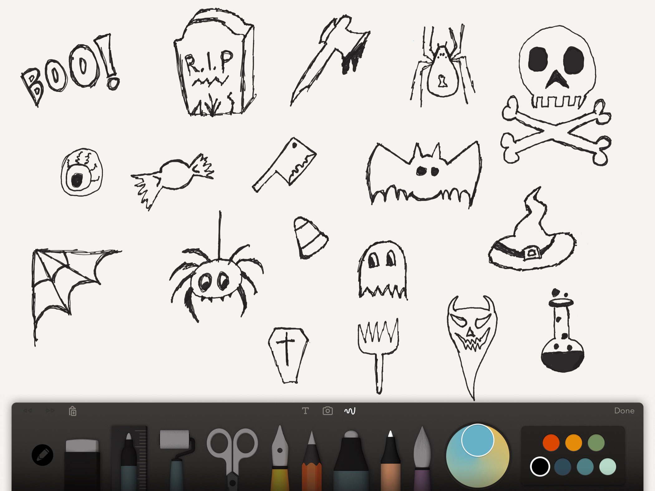 Halloween Fun - Sketching